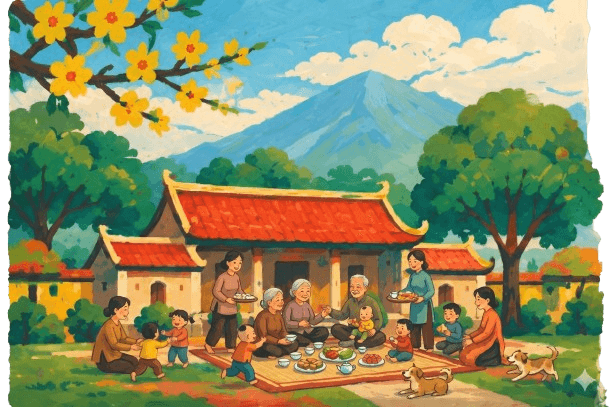 Từ đường dòng họ sơn thủy hữu tình